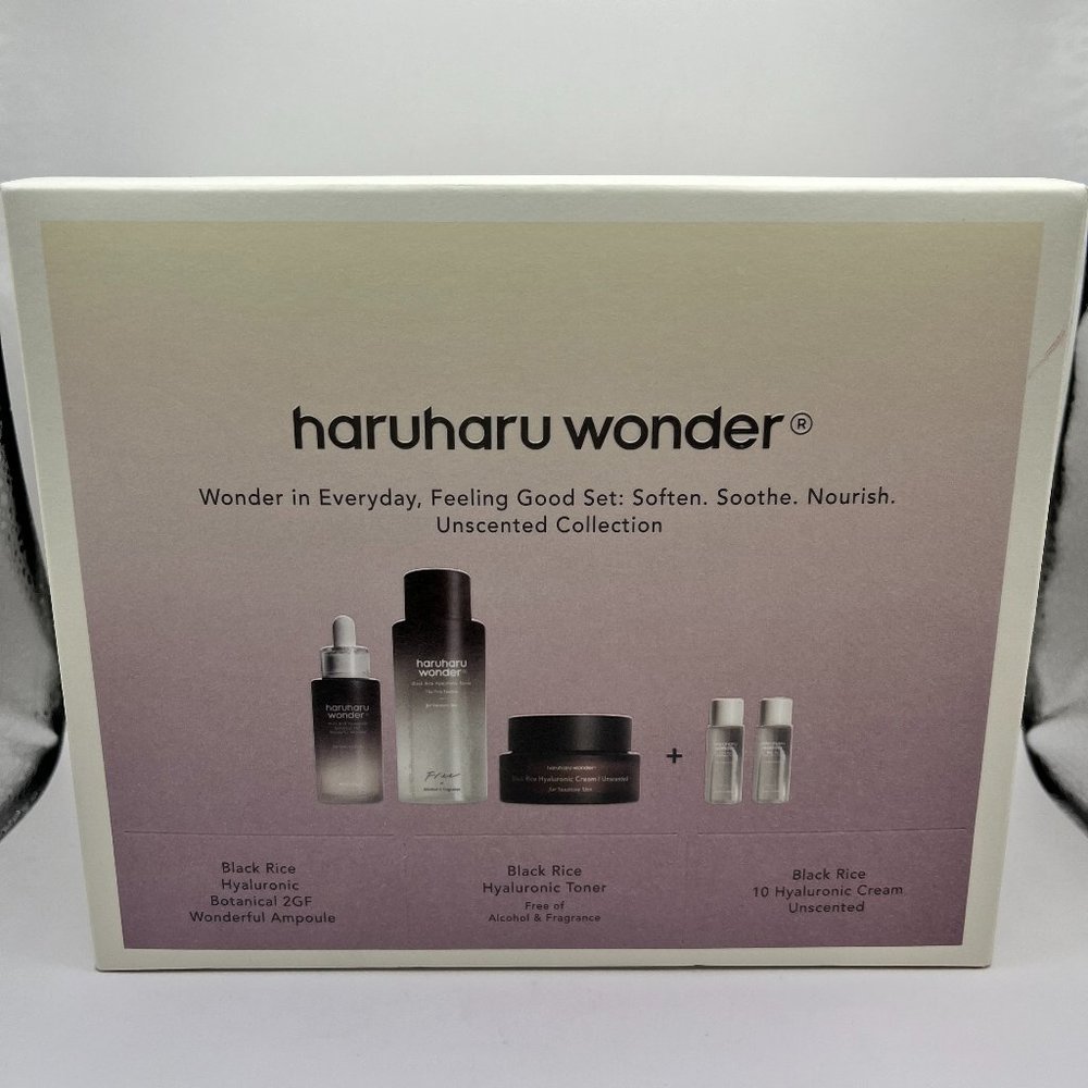 Haruharu Wonder Skincare Gift Set, 5 piece - New and Sealed Box
